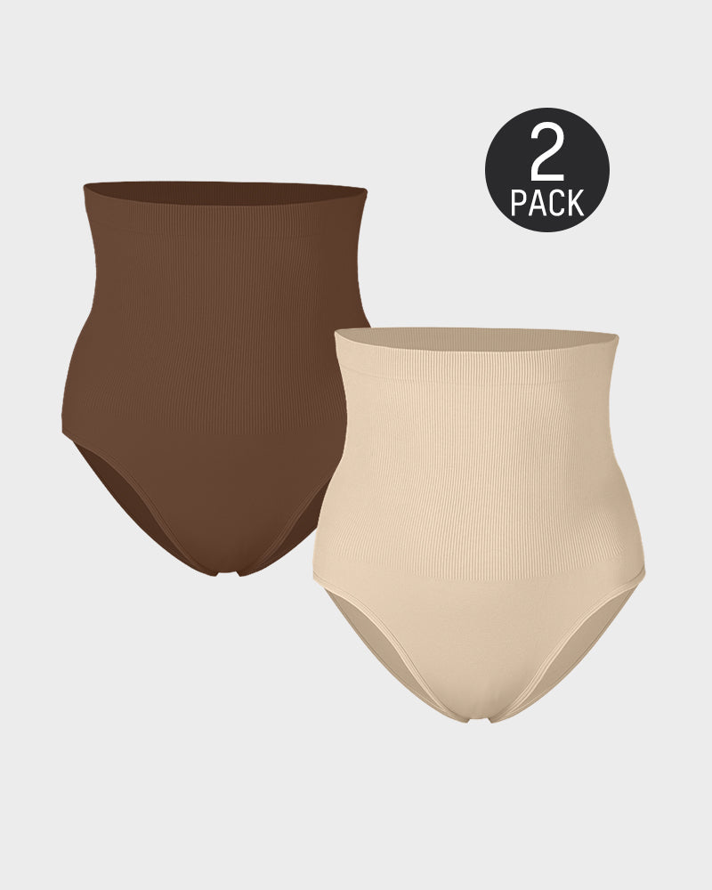 Ocevara High Waist Tummy Control Brief Panty (2 Pack) - image 19