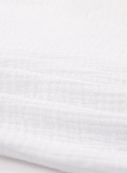 Ocevara Ocevara - White Solid Color Long Sun-proof Cardigan Cover Up - image 11