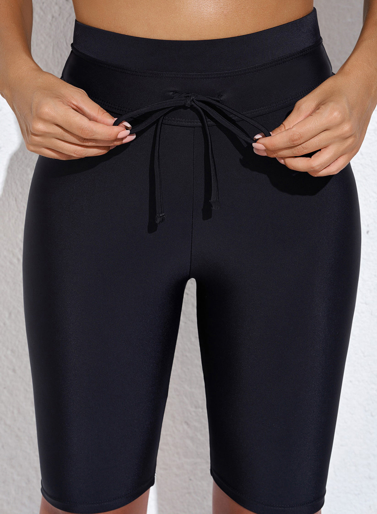 Ocevara Black Quick-drying Conservative High Waist Swim Short - image 7