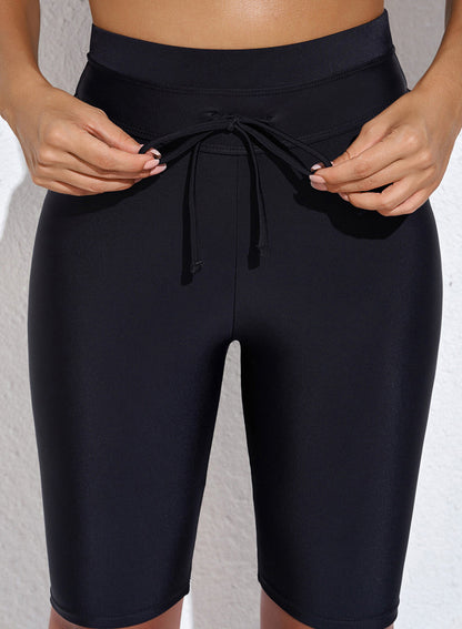 Ocevara Black Quick-drying Conservative High Waist Swim Short - image 7