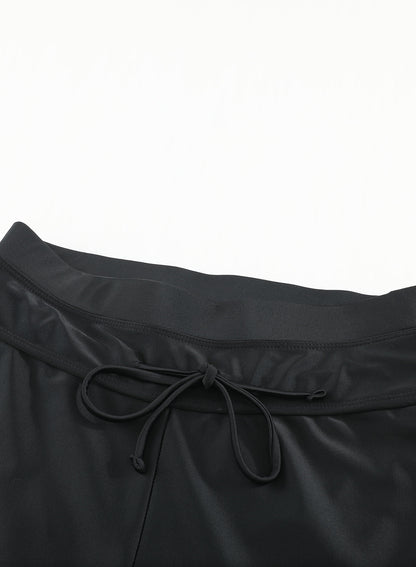 Ocevara Black Quick-drying Conservative High Waist Swim Short - image 15