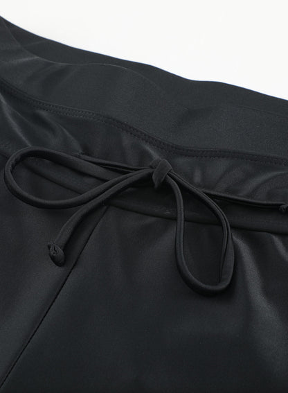Ocevara Black Quick-drying Conservative High Waist Swim Short - image 16