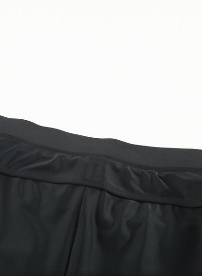 Ocevara Black Quick-drying Conservative High Waist Swim Short - image 18