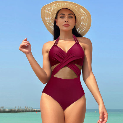 Ocevara Ocevara - Women's One Piece Swimsuits Mesh Tummy Control High Waisted Bathing Suit Wrap Tie - image 18
