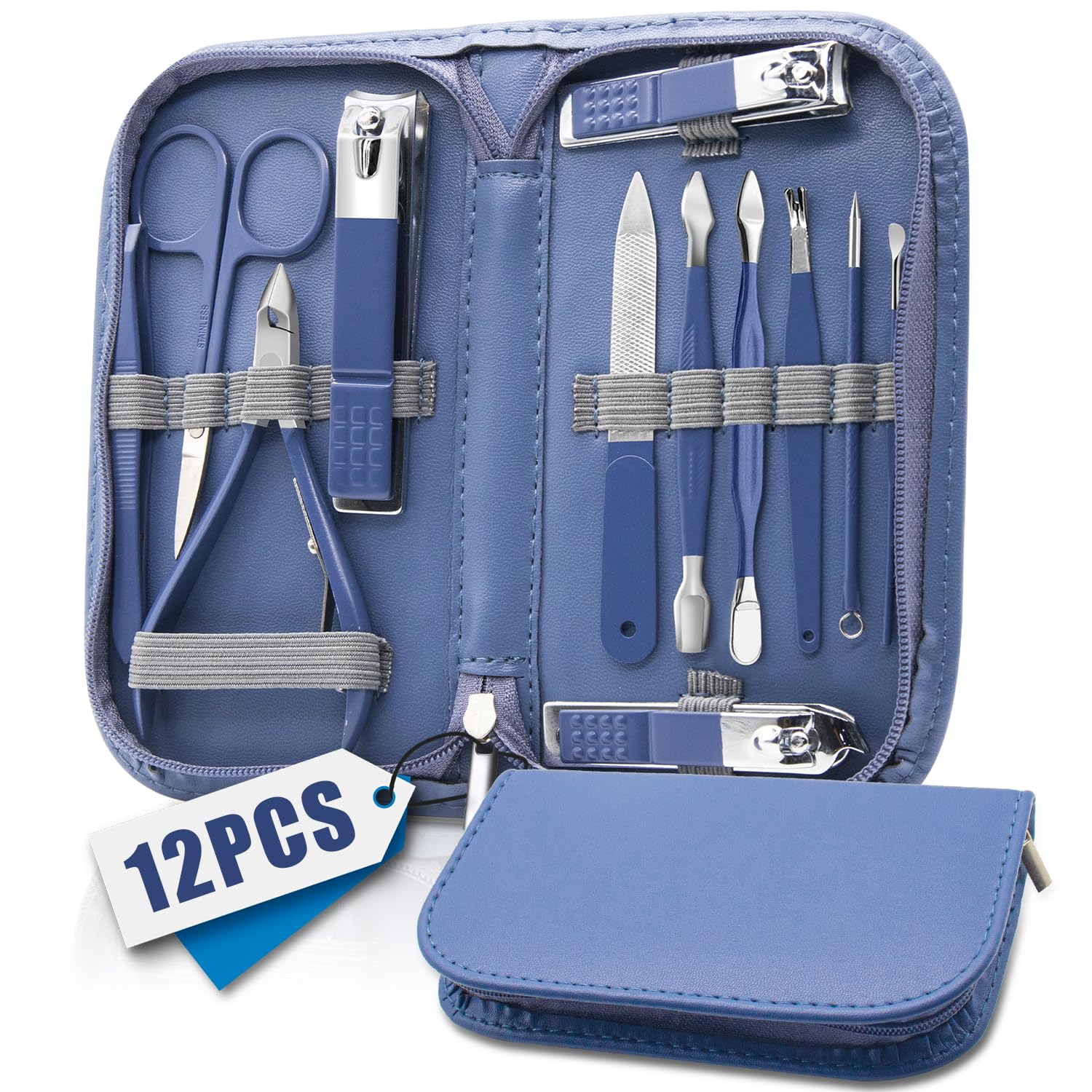 Ocevara Manicure Pedicure Set, 12 Pcs Nail Care Kit for Women, Mens Nail Grooming Kit, Manicure & - image 19