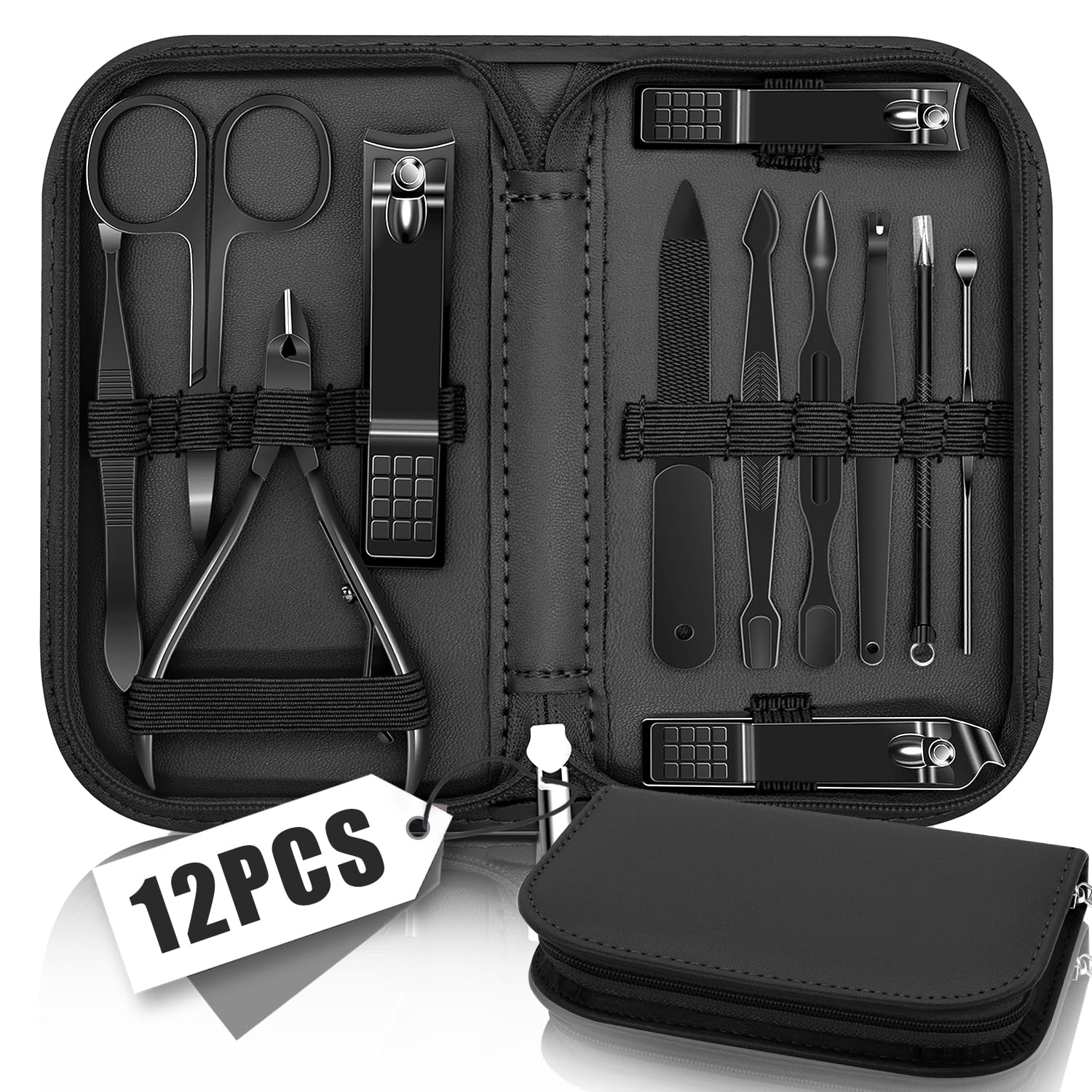 Ocevara Manicure Pedicure Set, 12 Pcs Nail Care Kit for Women, Mens Nail Grooming Kit, Manicure & - image 25