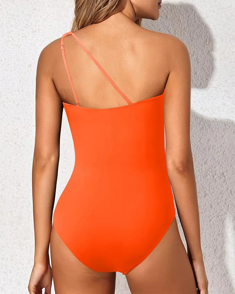 Ocevara Ocevara - One Shoulder One Piece Swimsuit for Women Tummy Control Bathing Suits - image 19