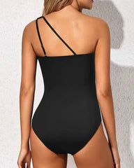 Ocevara Ocevara - One Shoulder One Piece Swimsuit for Women Tummy Control Bathing Suits - image 3