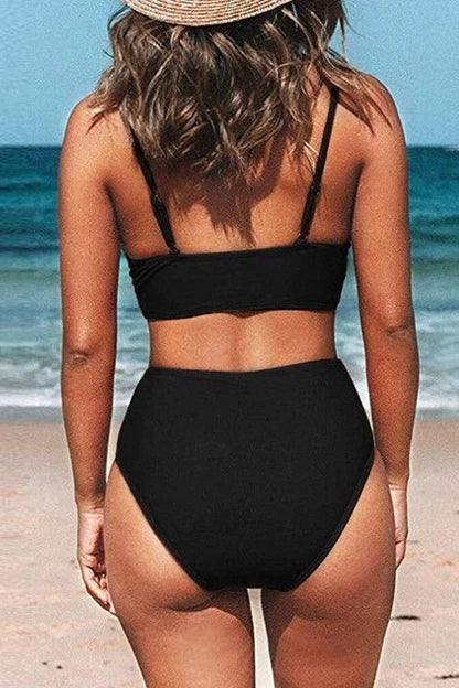 Ocevara Ocevara - V-Neck High Waist Bikini - image 3