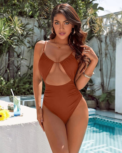 Ocevara Ocevara - Women's One Piece Swimsuits Cut Out Bathing Suit - image 15