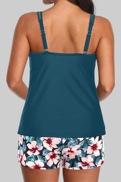 Ocevara Two Piece Tankini Swimsuits for Women Tummy Control Bathing Suit with Shorts Athletic Two Side - image 10