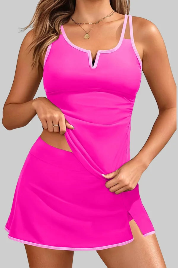 Ocevara Two Piece Bathing Suits with Pockets Tummy Control V-Wire Swimwear - image 9