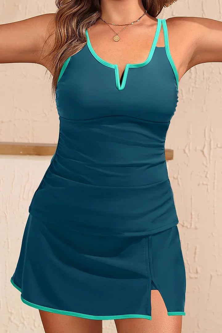 Ocevara Two Piece Bathing Suits with Pockets Tummy Control V-Wire Swimwear - image 3