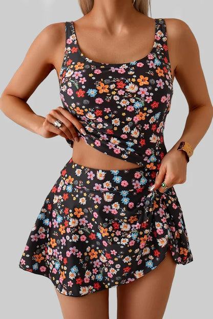 Ocevara Tankini Swimsuit for Women Tummy Control Two Piece Bathing Suit High Waisted Tank Top with - image 12