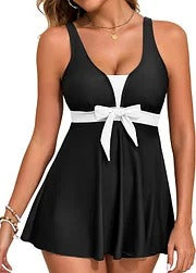 Ocevara Women Printed Two Piece Tankini Swimsuits Tummy Control Swim Dress High Waisted Boyshort with - image 2