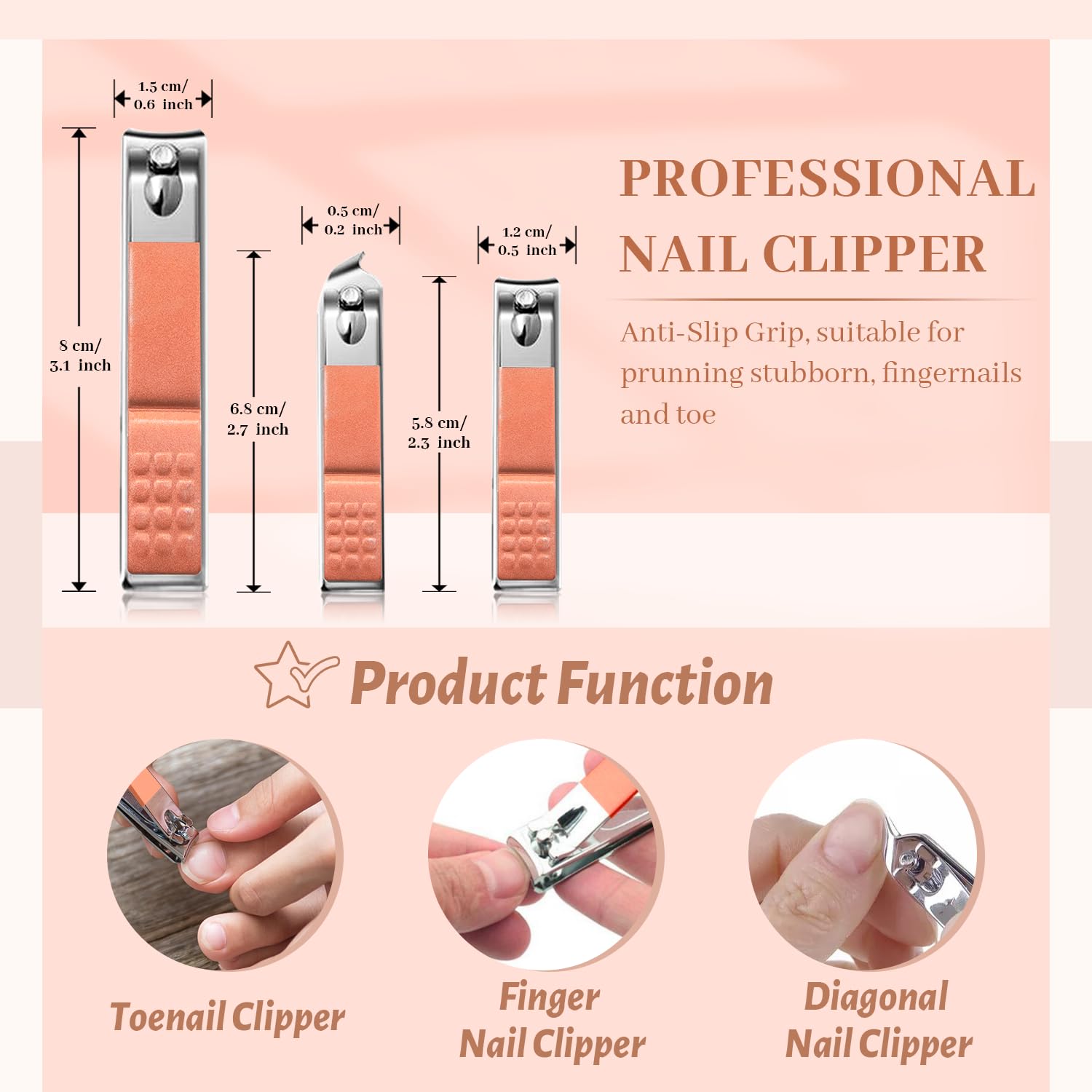 Ocevara Manicure Pedicure Set, 12 Pcs Nail Care Kit for Women, Mens Nail Grooming Kit, Manicure & - image 15